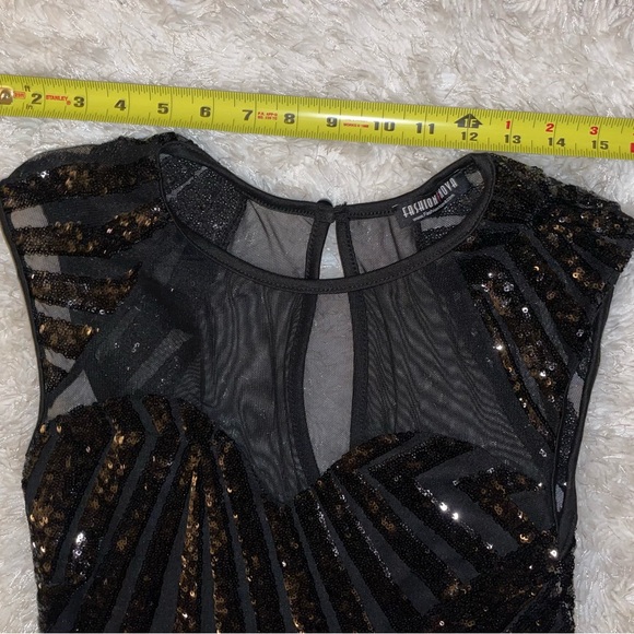 🥳🎊HOSTPICK🛍Lil Black Sequence Party Dress Pre Loved Like New 💃🏾SPARKLING 🪩 - Picture 6 of 16